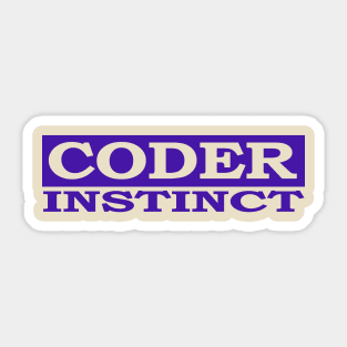 coder instinct Sticker